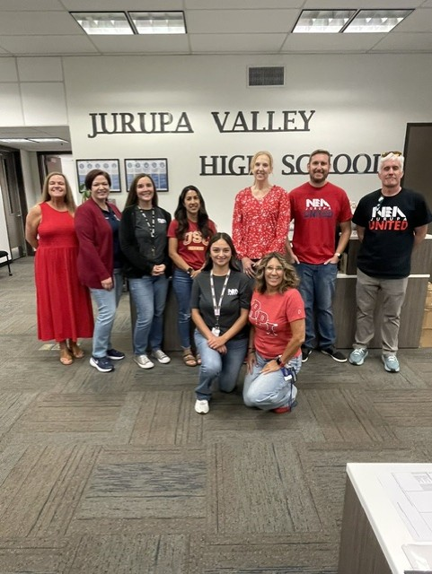 NEA-Jurupa members at Jurupa Valley High School